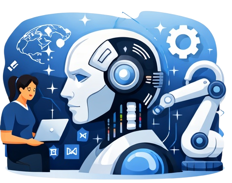 AI productivity illustration